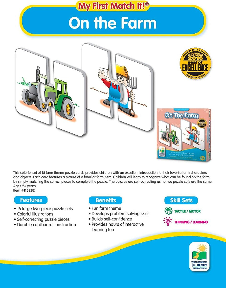 The Learning Journey My First Match It! Puzzle Game (9 Designs) - Pupsik Singapore