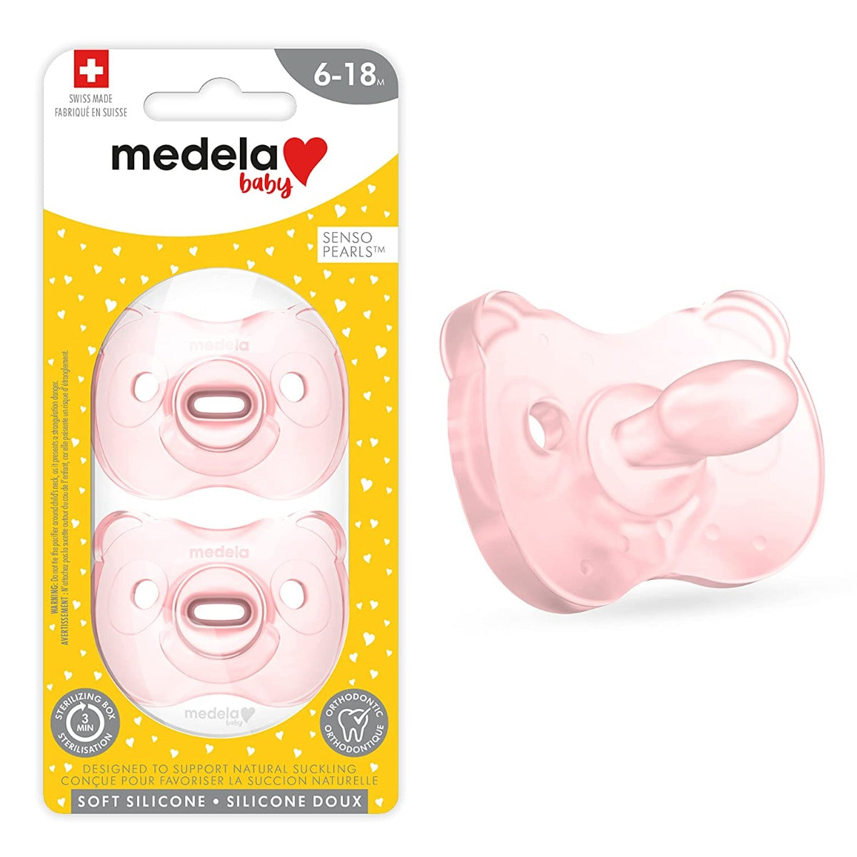 Medela Soft Silicone Soother, 2pk (6-18M)