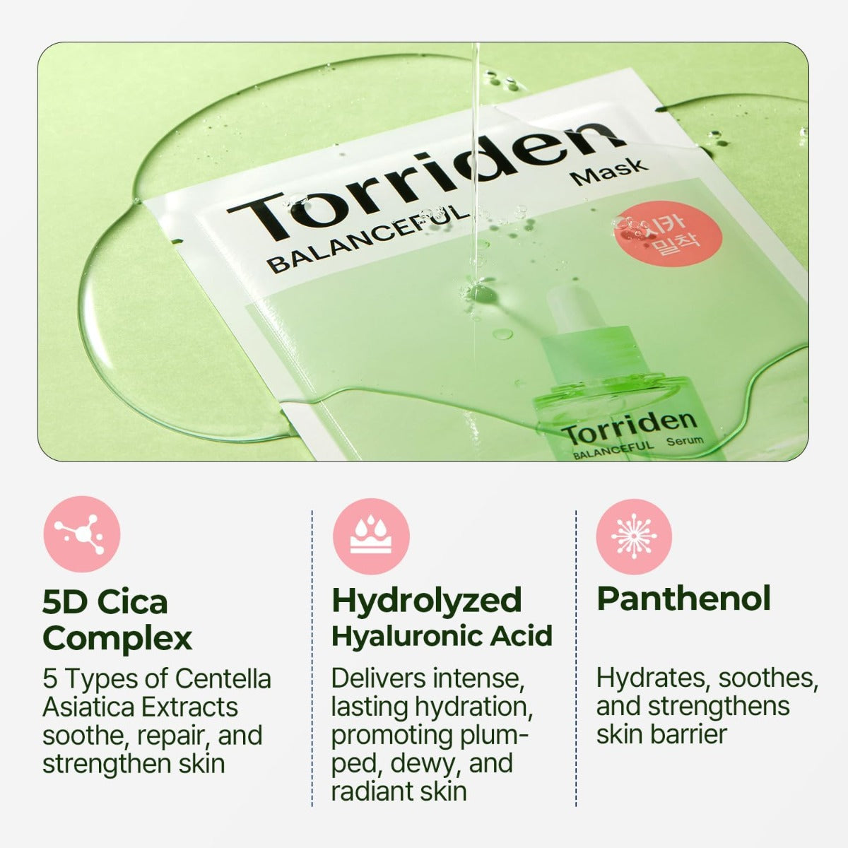 Torriden Balanceful Cica Mask, Pack of 10 (Exp 04/27)