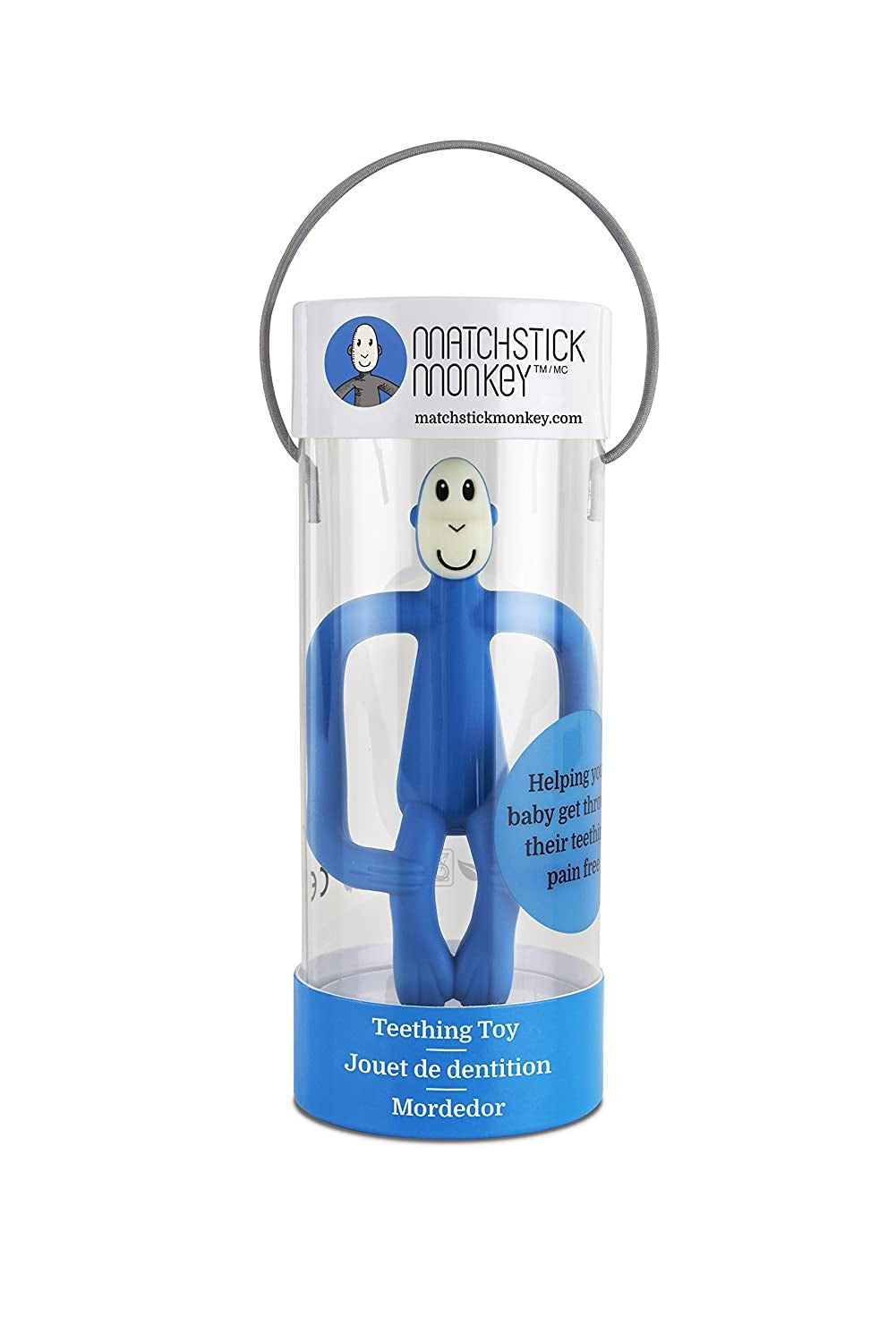 Matchstick Monkey Original Teething Toy - With Tail (12 Colors) - Pupsik Singapore