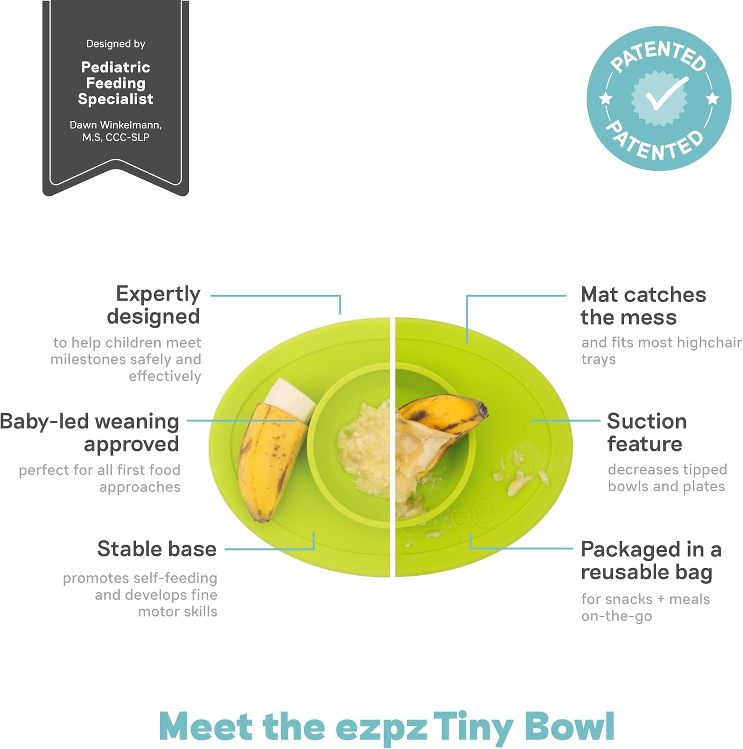 EzPz Tiny Bowl for Baby (12 Colours)