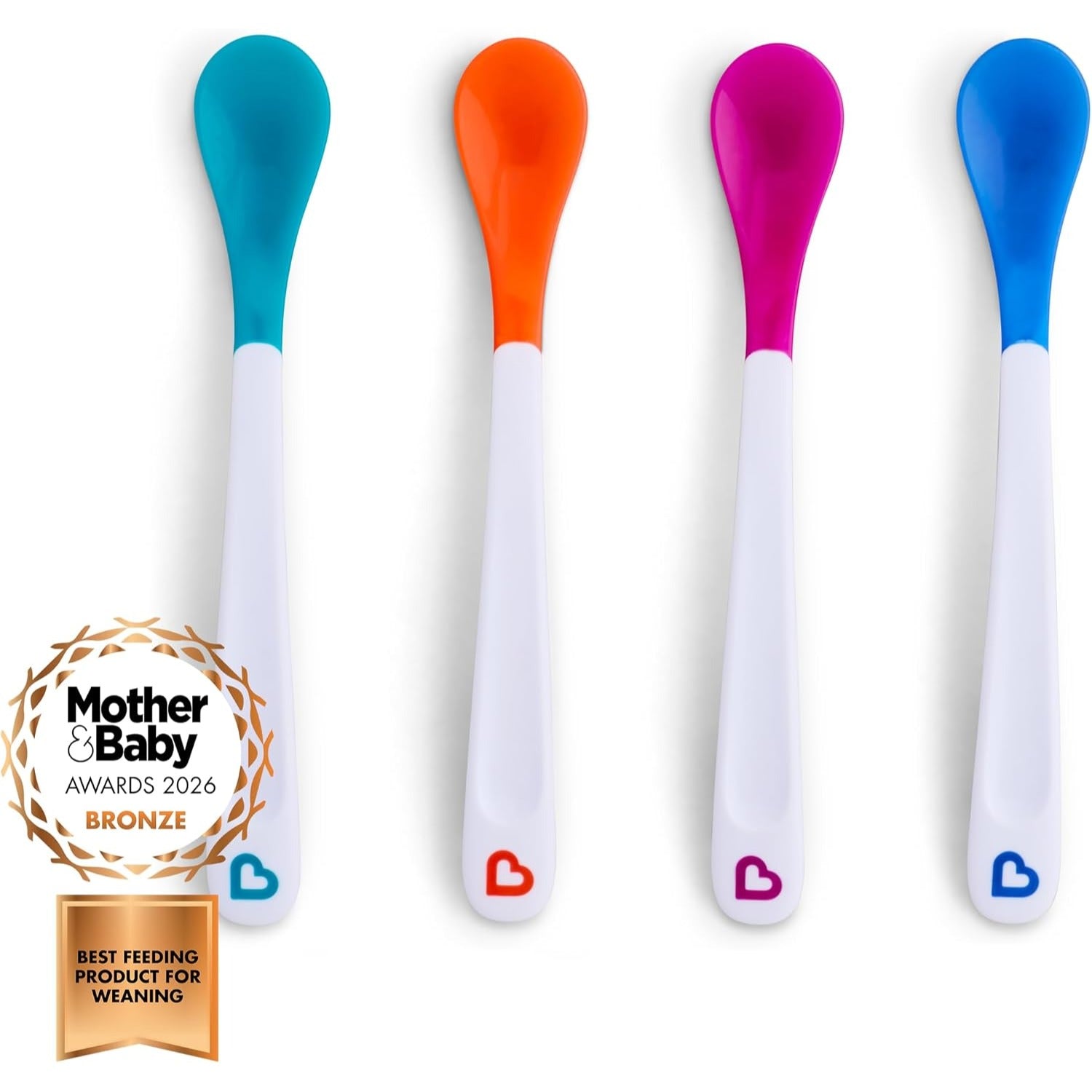 Munchkin White Hot Infant Spoons, 4pk