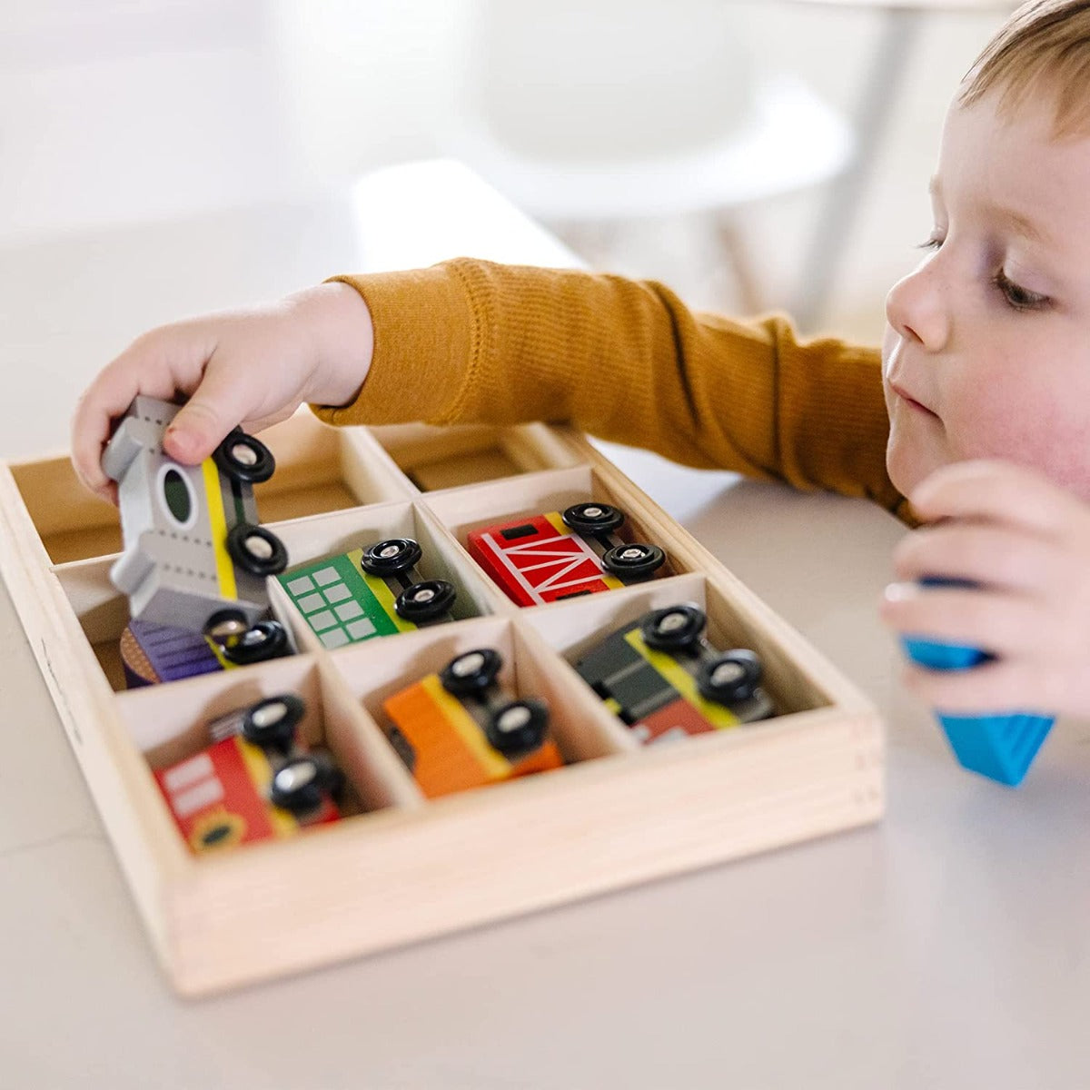 Melissa & Doug Wooden Train & Cars Set