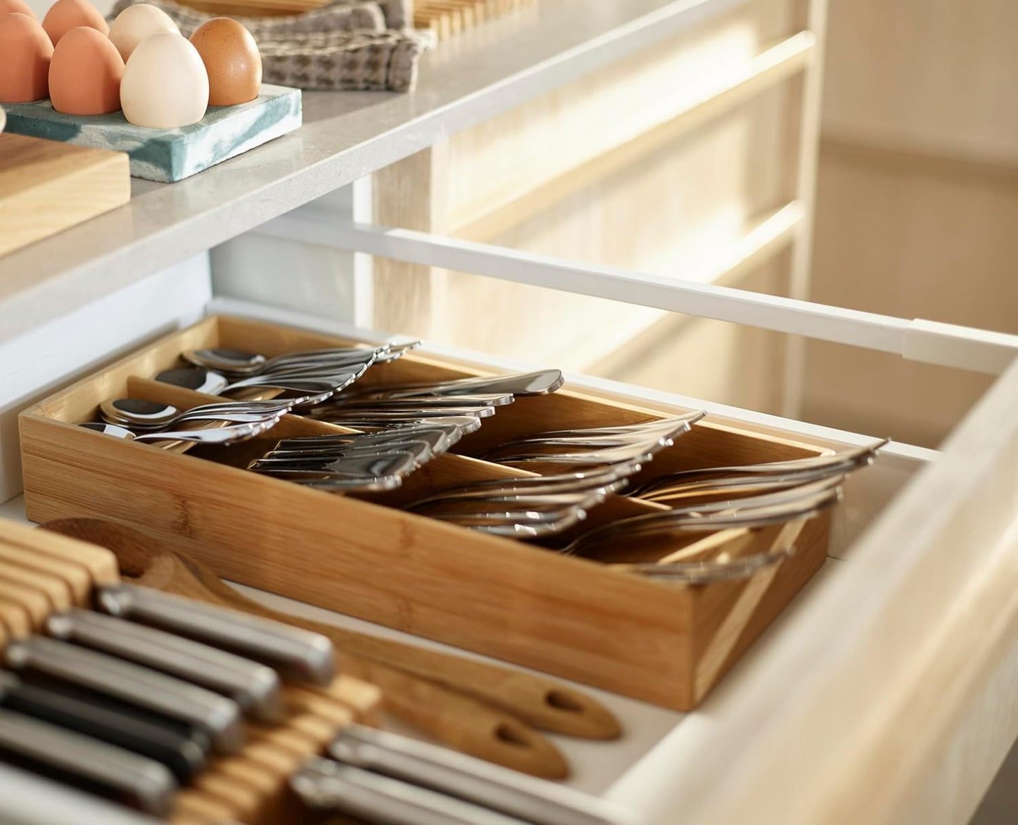 Joseph Joseph DrawerStore Large Cutlery Organiser (2 Colors) - Pupsik Singapore
