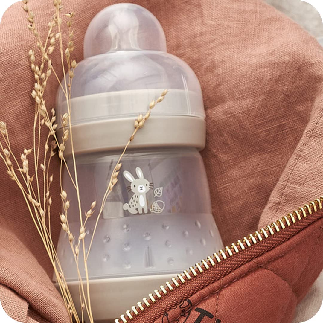 MAM Easy Start Anti-Colic Milk Bottle, 2 x 160ml (3 Colours Assorted) - Pupsik Singapore