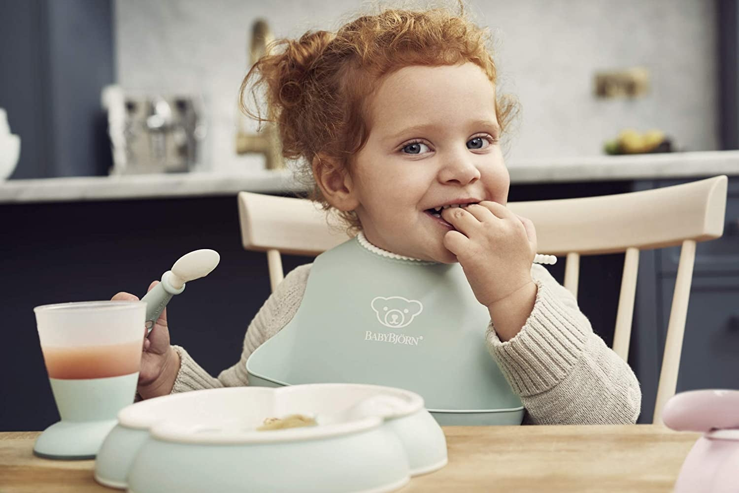 Baby Bjorn Baby Spoon & Fork (4pc) (2 Colours) - Made in Sweden - Pupsik Singapore