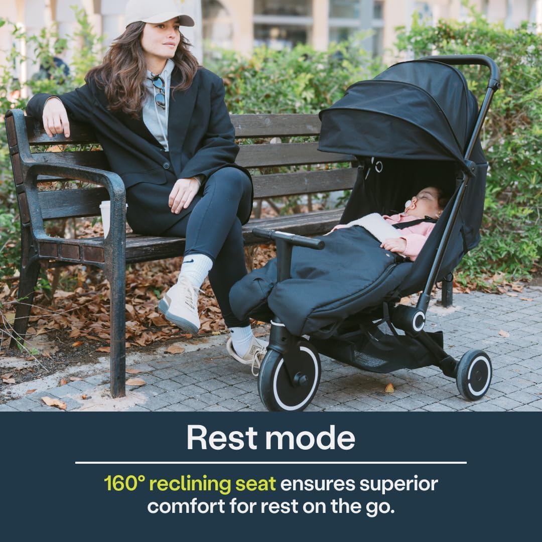 smarTrike Traveler 4 In 1 Convertible Stroller - Onyx Black