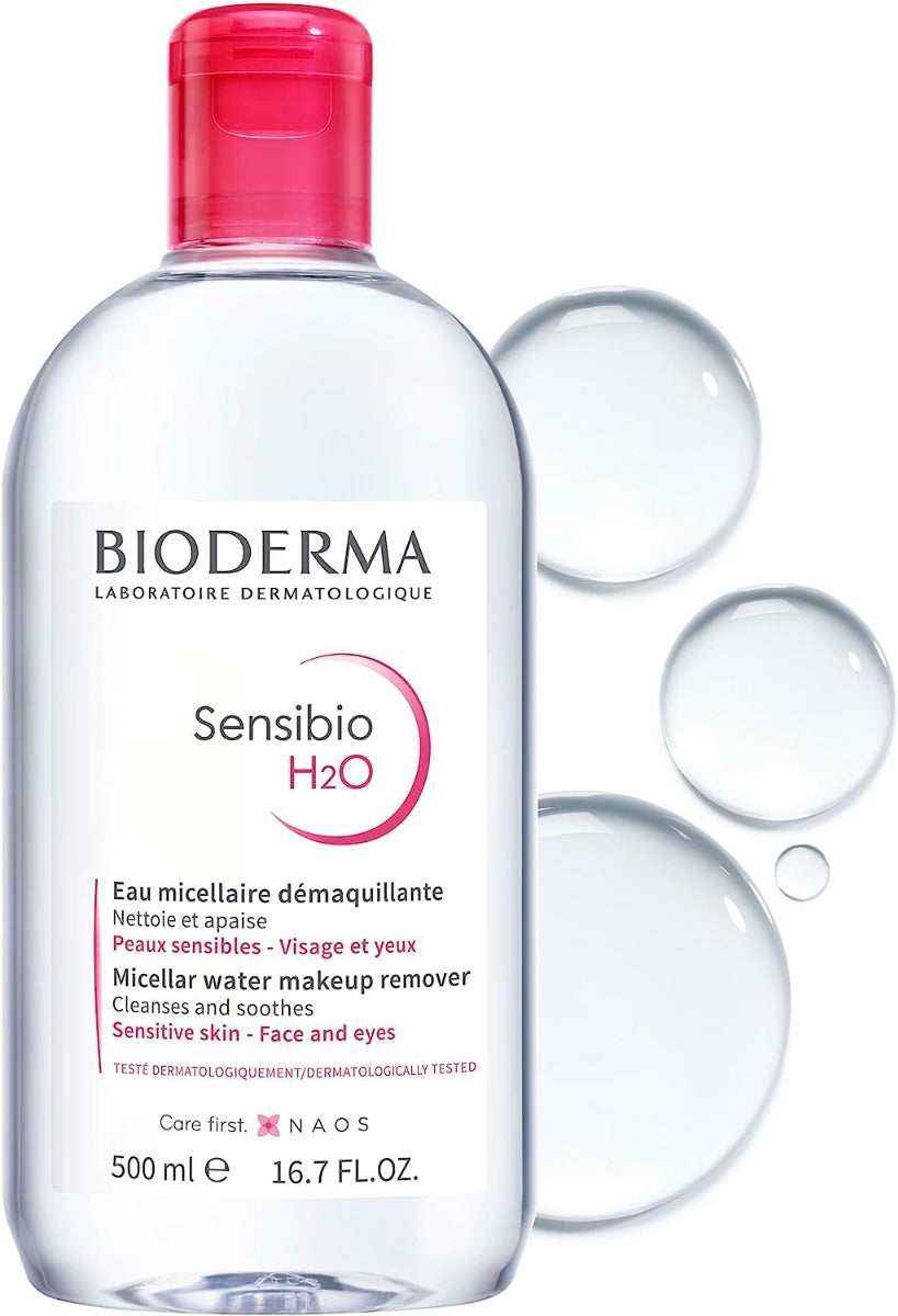 Bioderma Sensibio H2O Make-up Removing Micellar Solution, 500ml (exp 08/27)