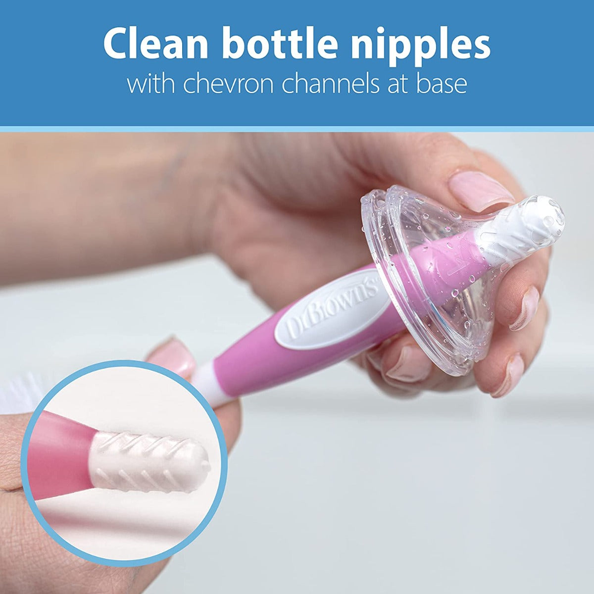 Dr. Brown's Soft Touch Bottle Brush - Pink