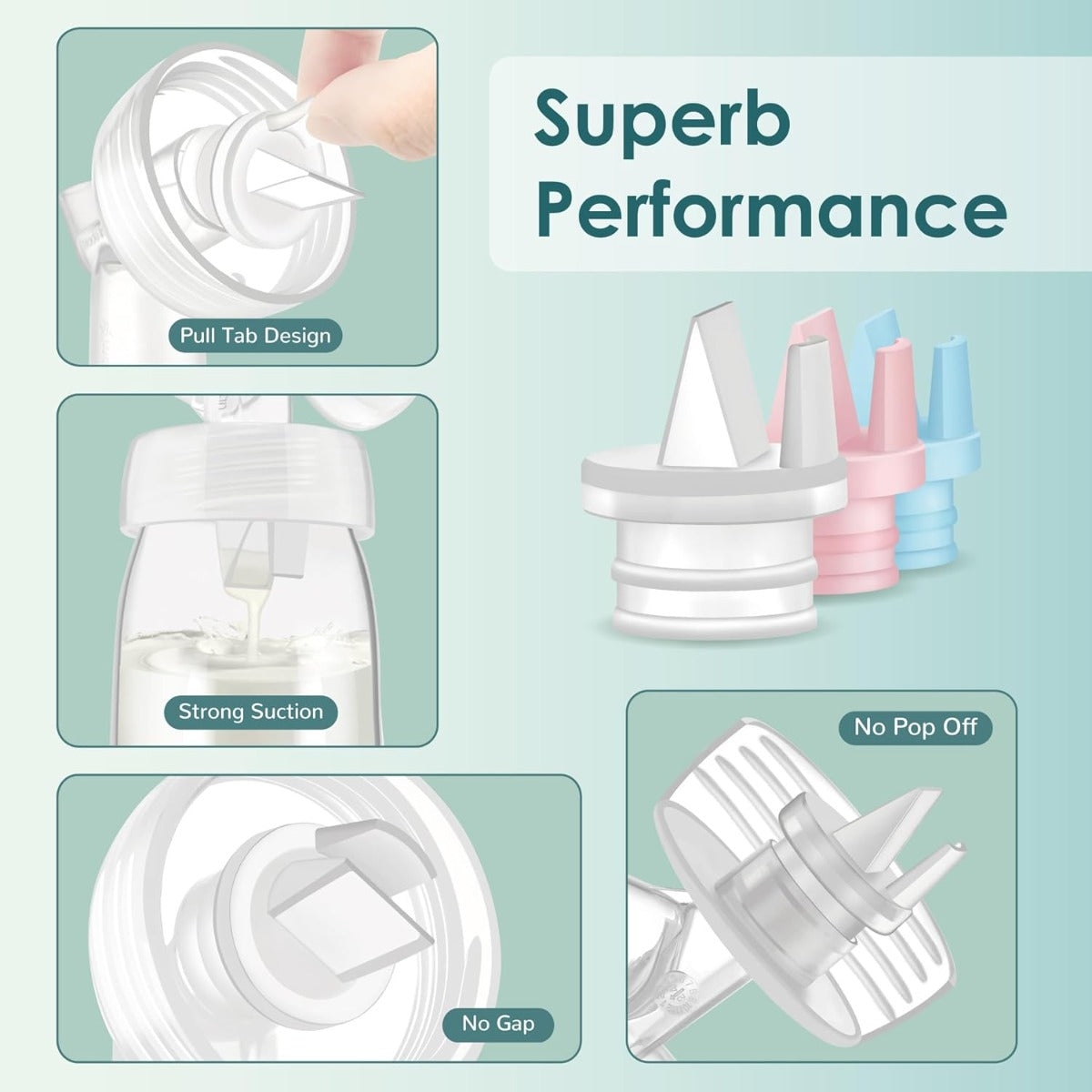 Maymom 2nd Gen Duckbill Valve for Avent & Spectra, 6pcs (2 colors) - Pupsik Singapore