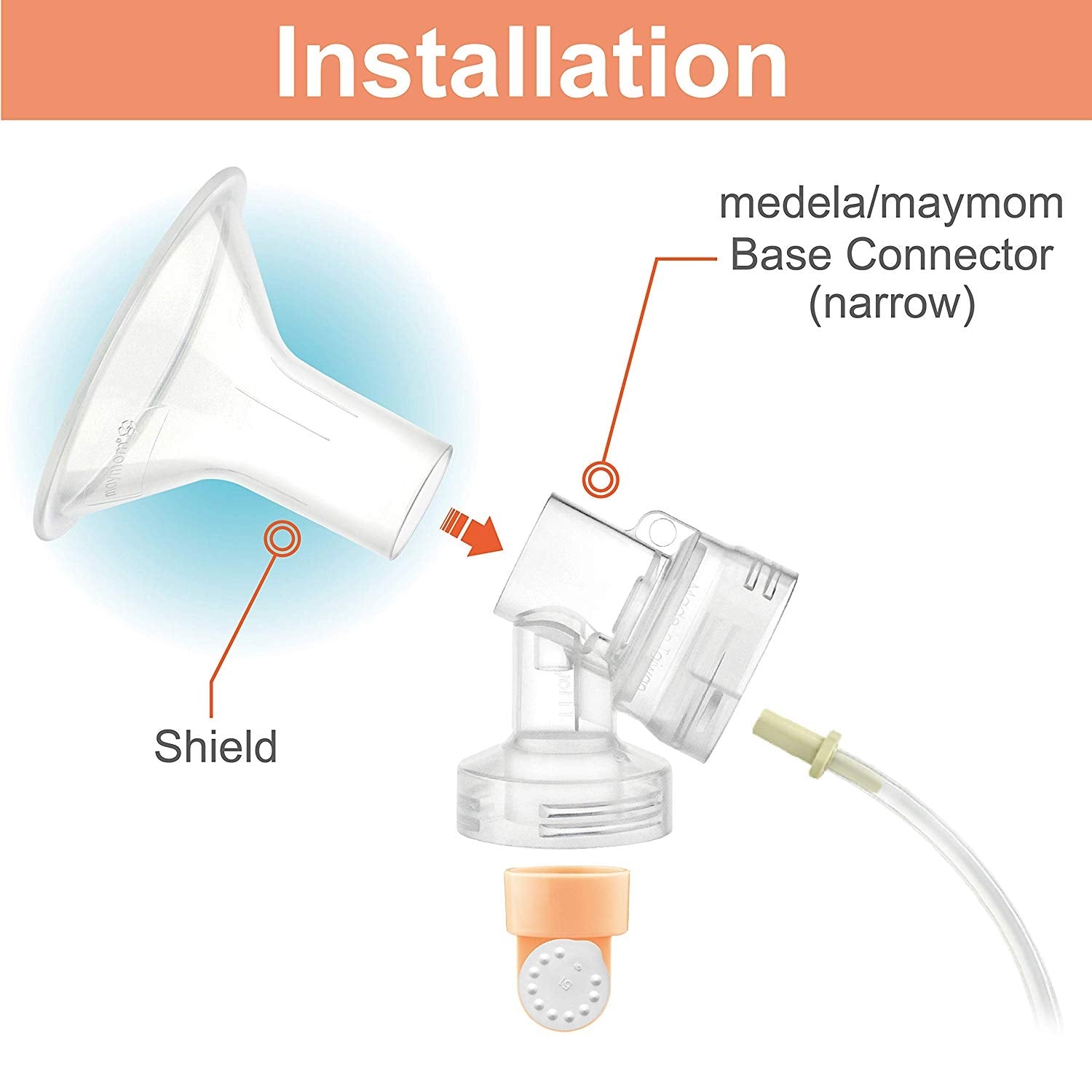 Maymom MyFit Breast Shield for Spectra/Medela, 2pc (5 Sizes, 21-32mm)