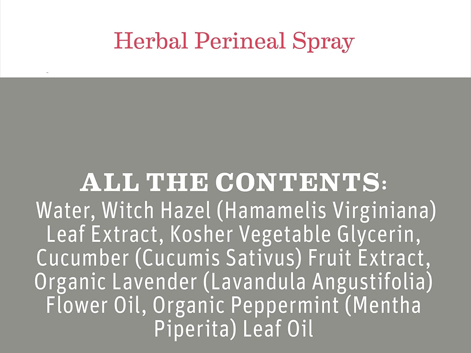 Earth Mama Herbal Perineal Spray, 120 ml (exp 11/27)