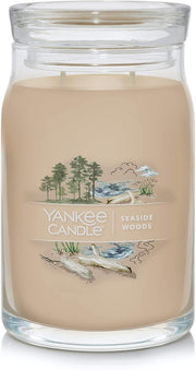 Yankee Candle Signature Large Jar Candle, 2-wicks (20oz) - Seaside Wood