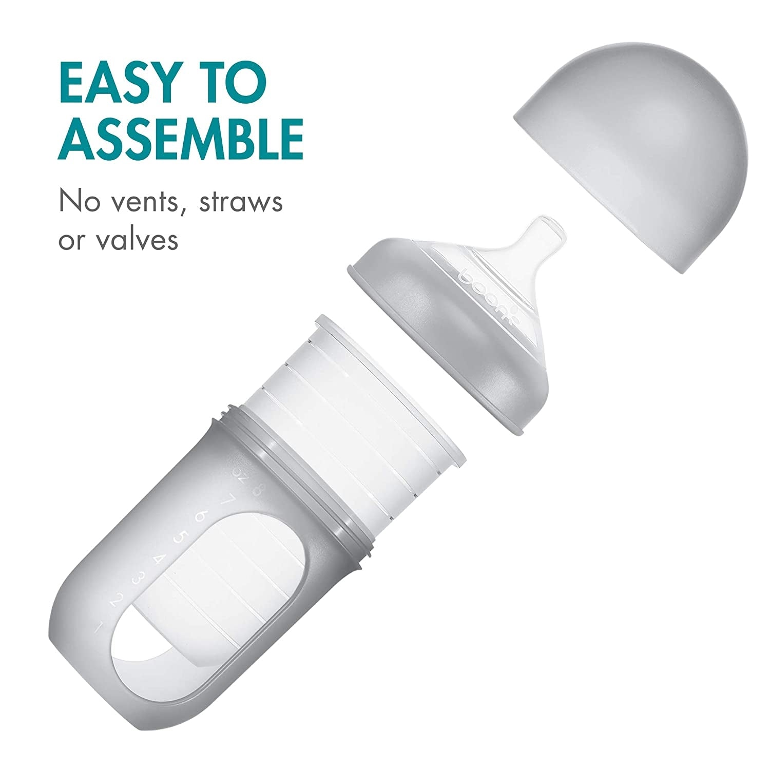 Boon Nursh Silicone Pouch Bottle, 8oz (3pk) - Pupsik Singapore