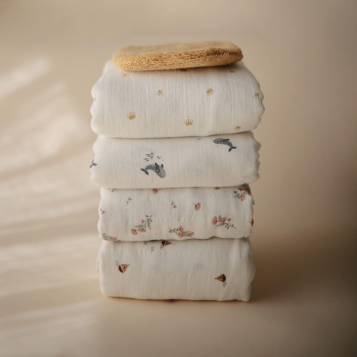 Mushie Muslin Baby Swaddle Blanket (14 designs)