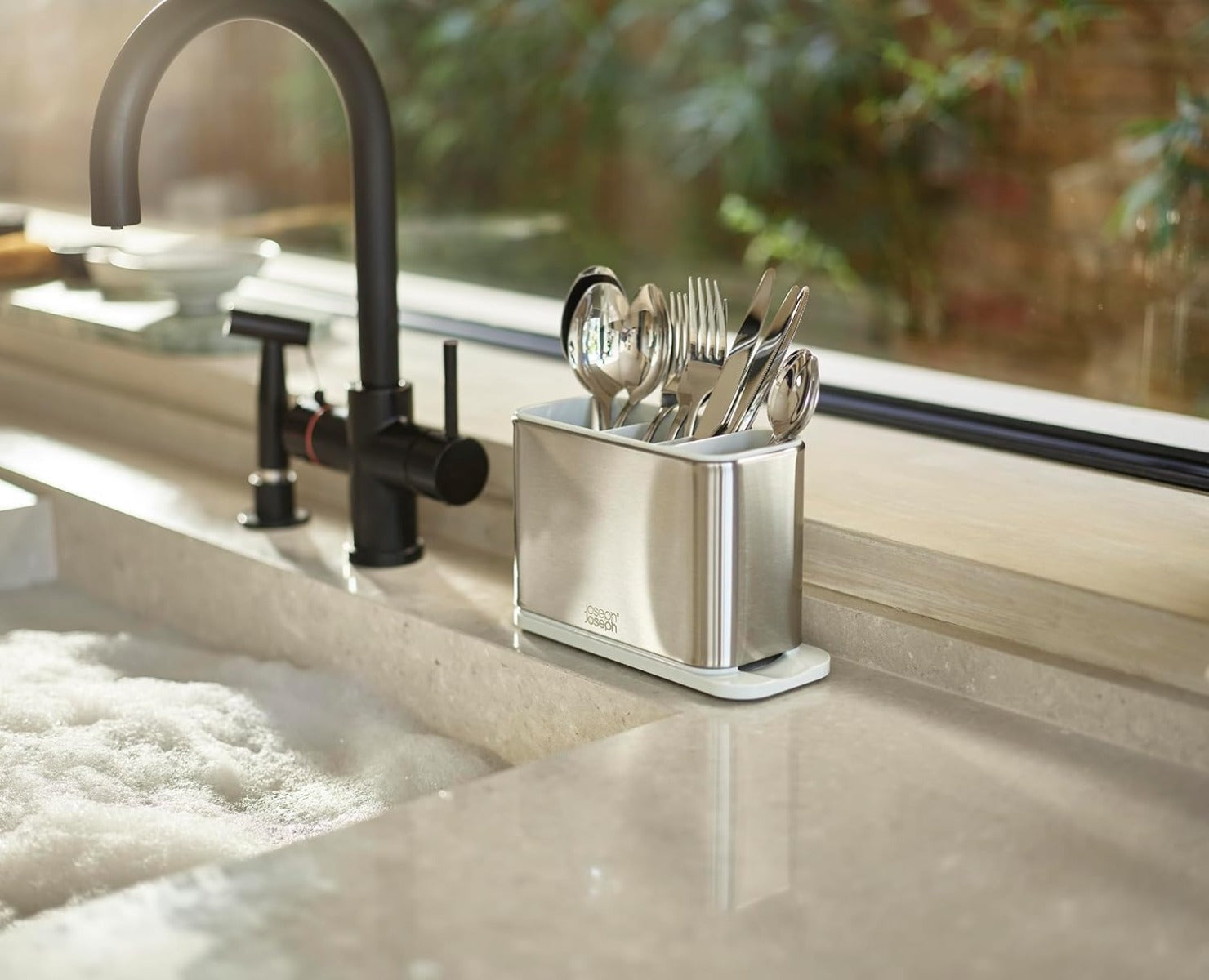 Joseph Joseph Surface Stainless-Steel Cutlery Drainer