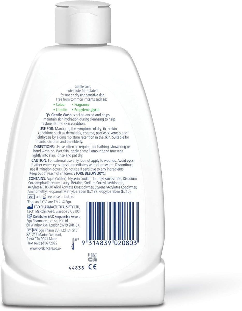 QV Gentle Wash, 250g (Exp 03/28)