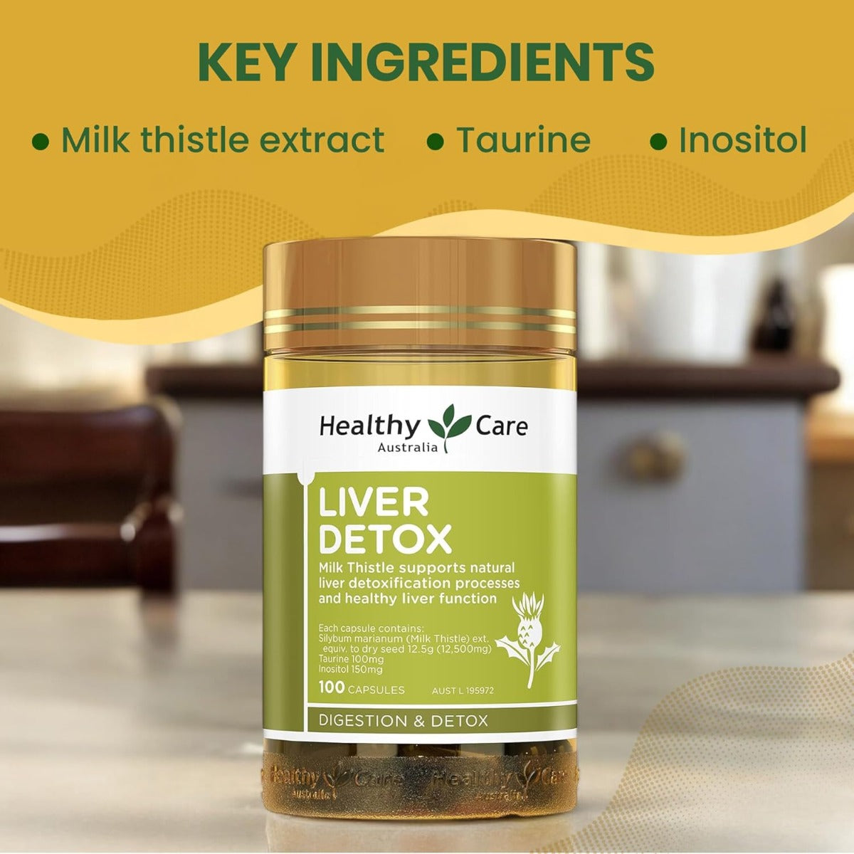 Healthy Care Liver Detox, 100 Capsules (Exp 08/27)