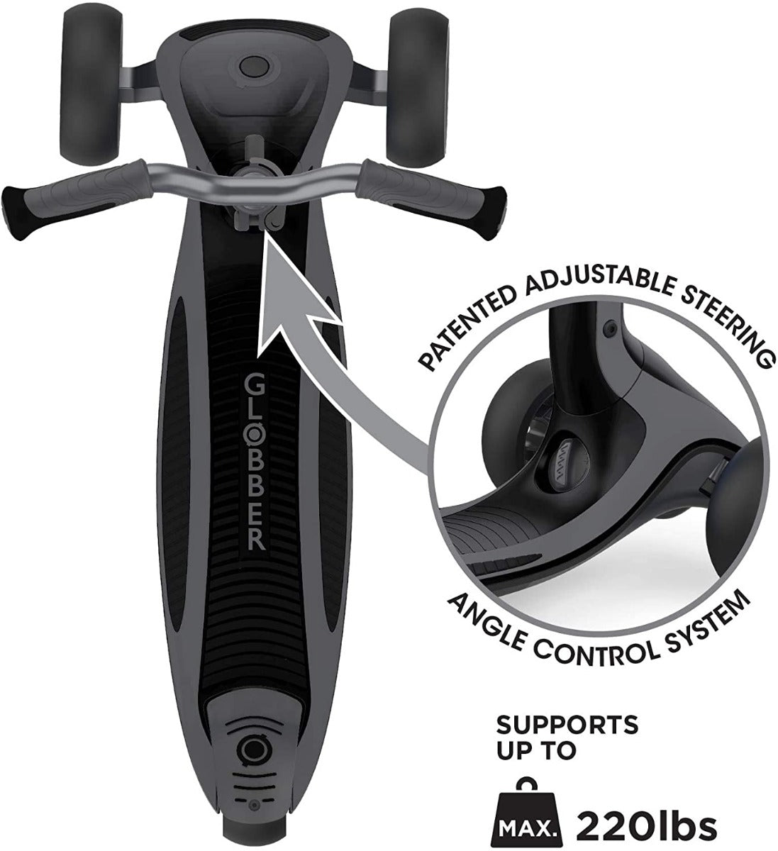 Globber Ultimum Height-Adjustable Foldable Scooter (4 Colours) - Pupsik Singapore