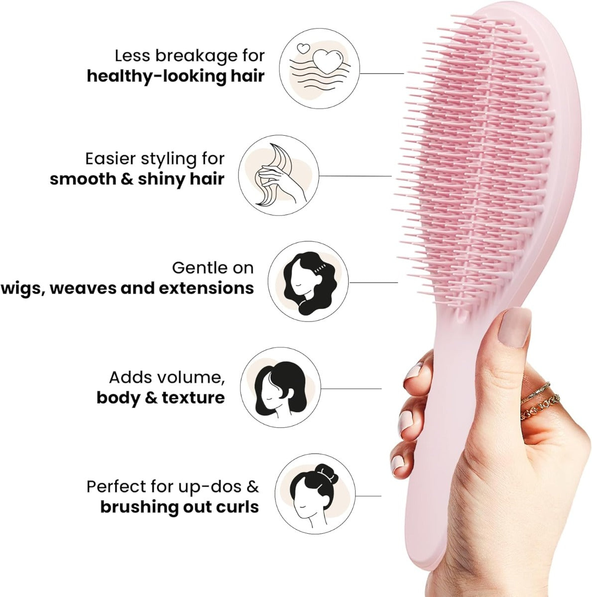 Tangle Teezer The Ultimate Styler Styling Hairbrush - Peach Glow
