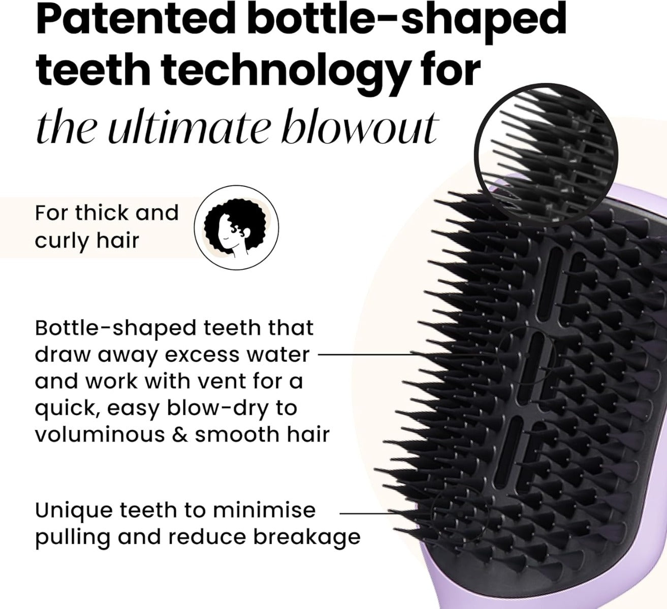 Tangle Teezer The Ultimate Blow Drying Large Hairbrush, Straight - Wavy (3 Colors)