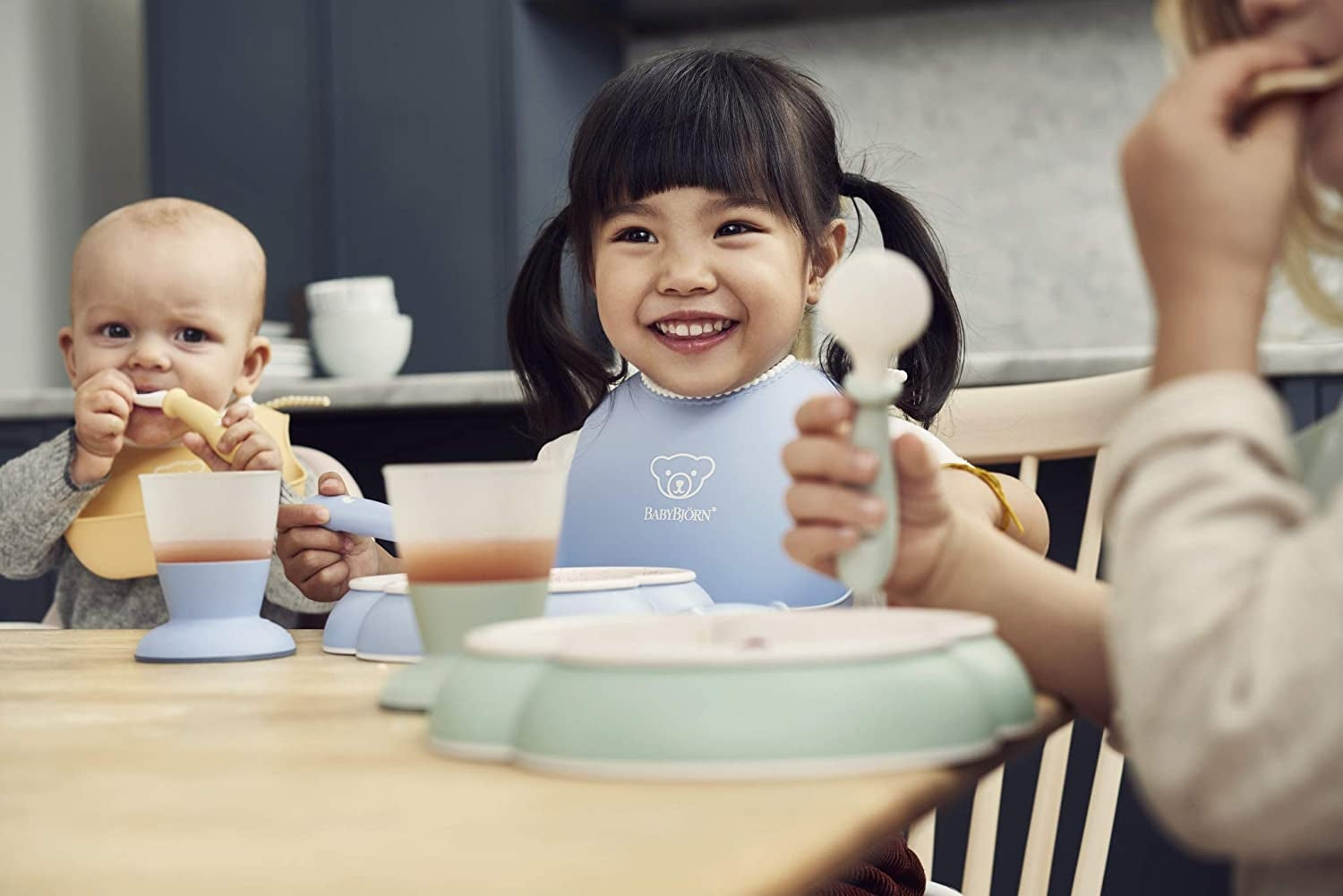 Baby Bjorn Baby Dinner Set (2 Colours) - Made in Sweden - Pupsik Singapore