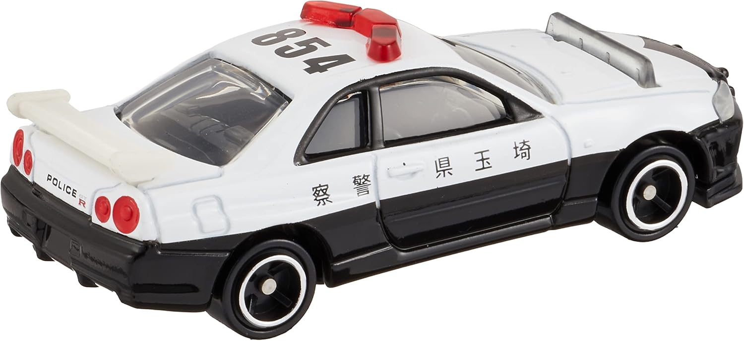 Tomica No.1 Nissan Skyline GT-R (BNR34) Police Patrol Collectible Car Toy