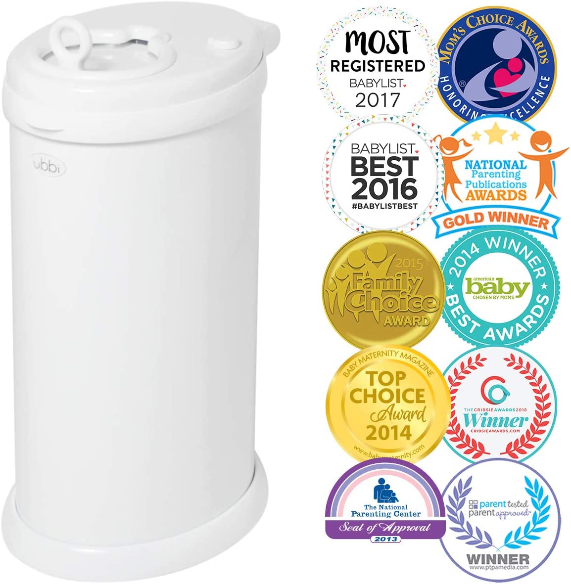 Ubbi Diaper Pail (4 Colors) - Pupsik Singapore