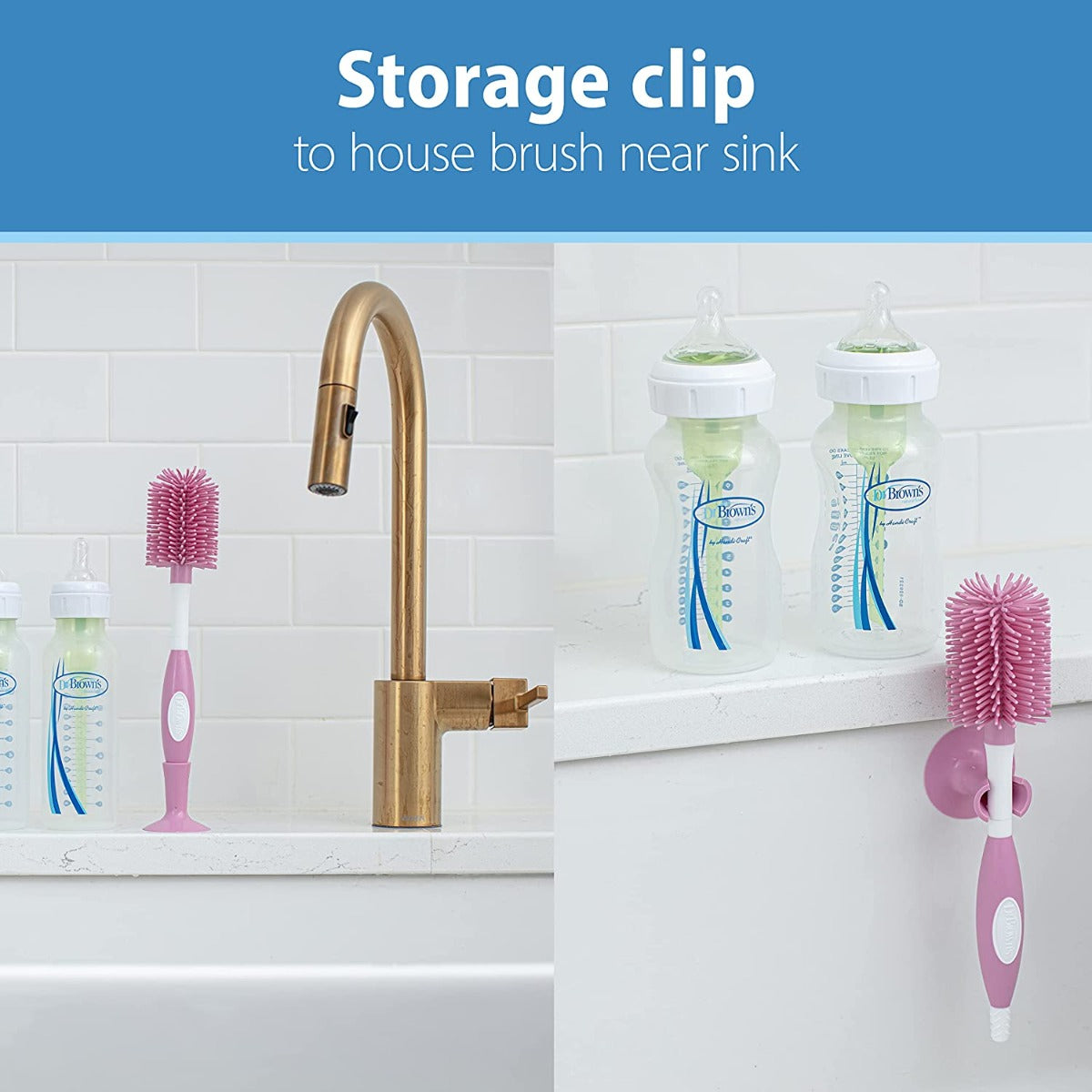 Dr. Brown's Soft Touch Bottle Brush - Pink