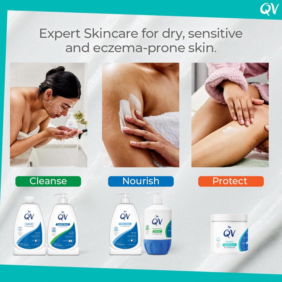 QV Gentle Wash, 500g (Exp 02/28)
