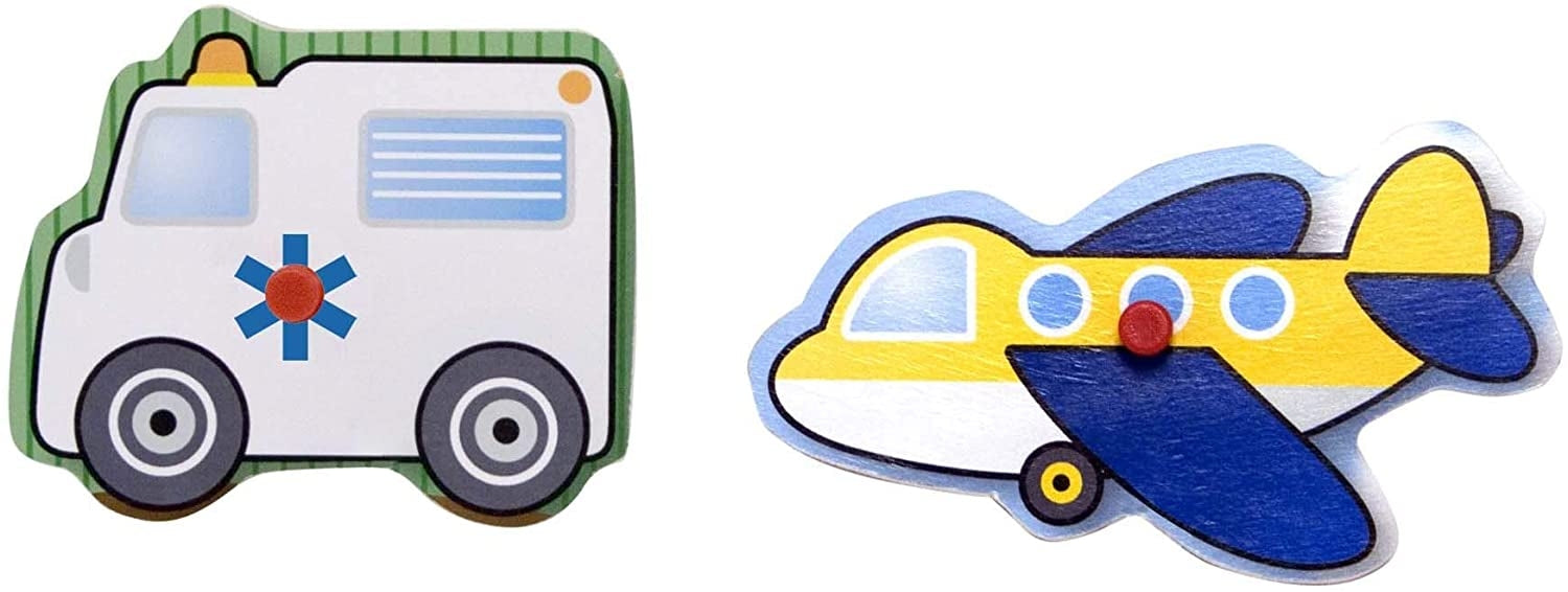 Melissa & Doug Vehicles Peg Wooden Puzzle (8pc)