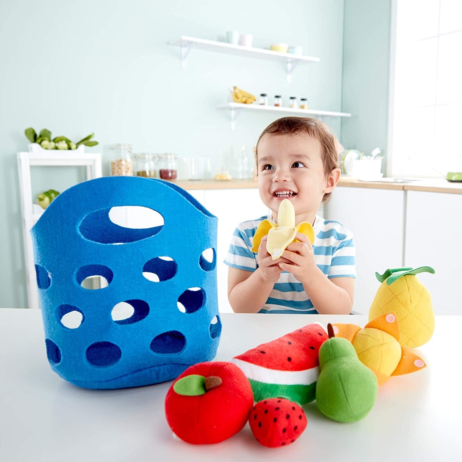 Hape Toddler Fruit Basket Soft Toys