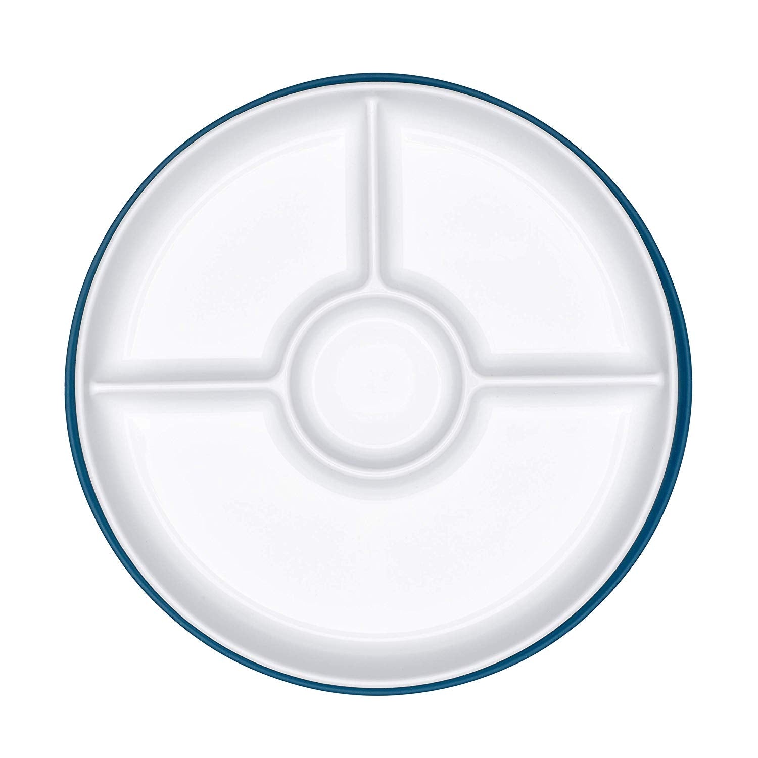 OXO Tot Stick & Stay Suction Divided Baby Plate (5 Colours) - Pupsik Singapore