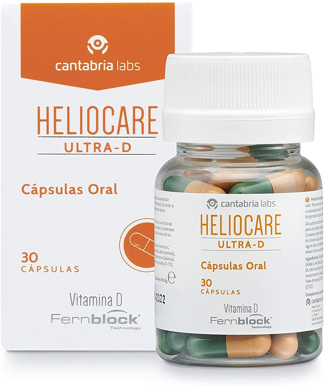 Heliocare Oral Ultra D Capsules Sunscreen, EU (30 caps) - exp 10/26
