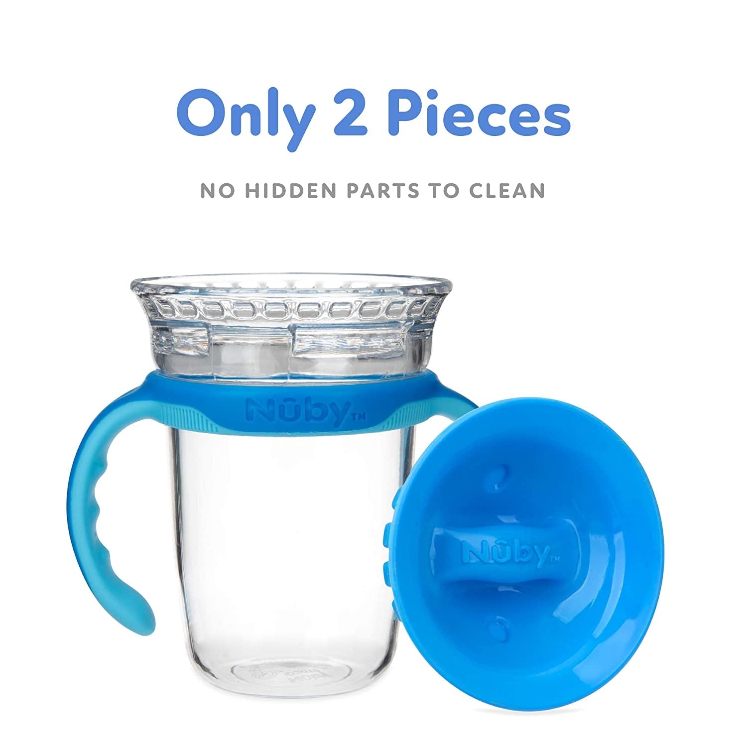 Nuby 360 Edge 2-Stage Drinking Rim Tritan Cup, 240ml (3 Colors) - Pupsik Singapore