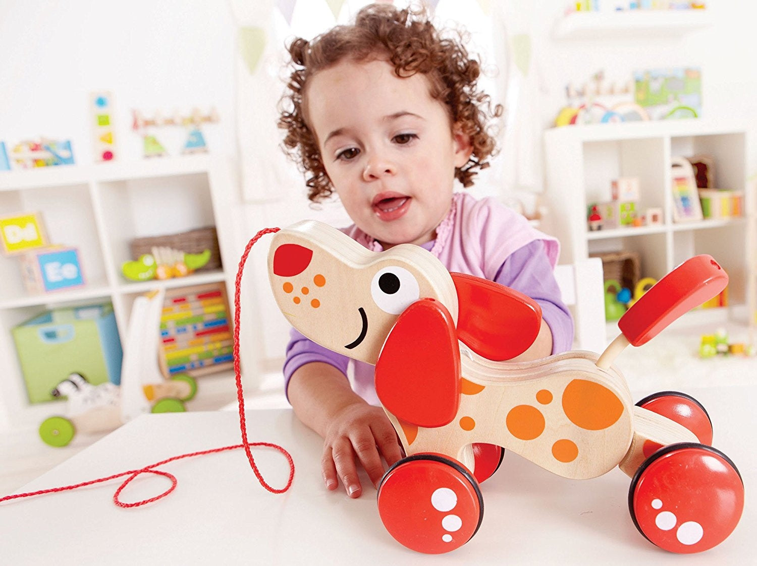Hape Walk-A-Long Puppy Pull Toy