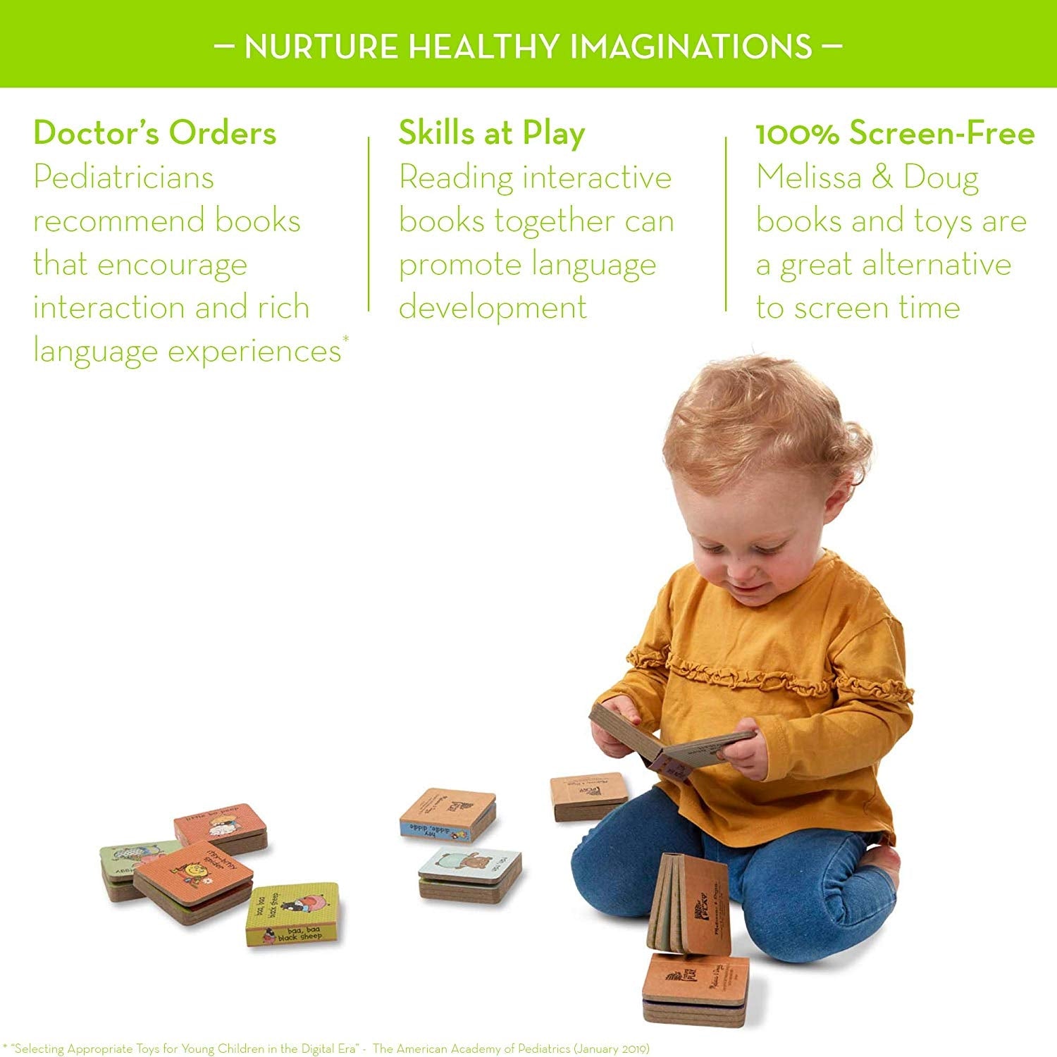Melissa & Doug Natural Play Book Tower: Little Nursery