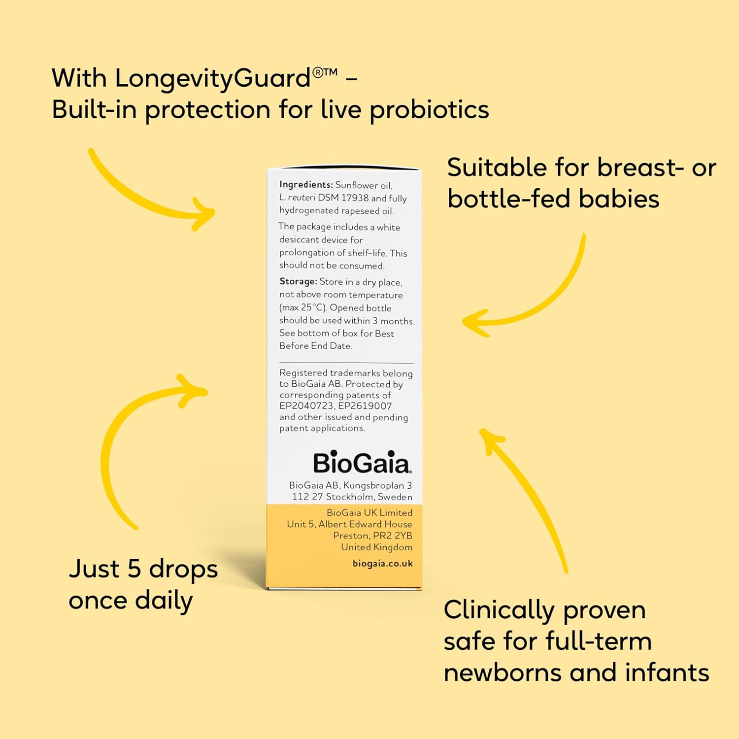 BioGaia Protectis Baby Probiotics Drops, 10ml [UK version] - Exp 02/27