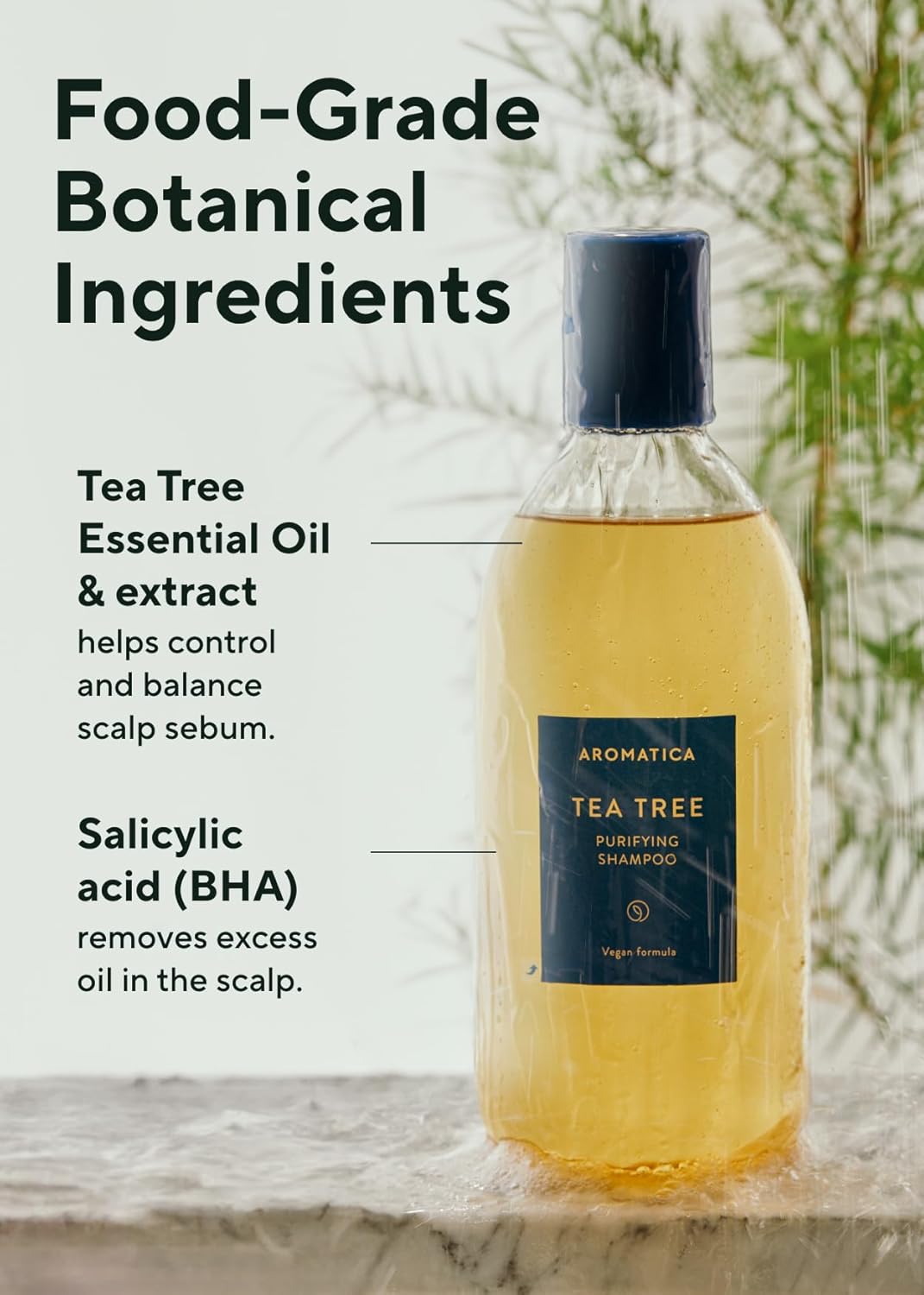 Aromatica Tea Tree Purifying Shampoo (2 Sizes)
