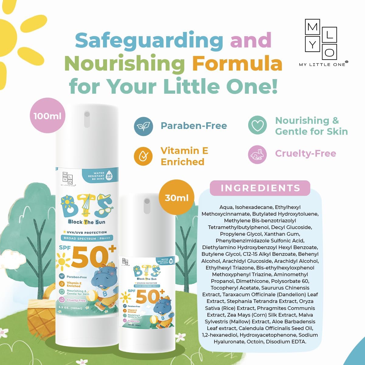 MyLO BTS Sunscreen Lotion, 30ml (Exp 11/27)