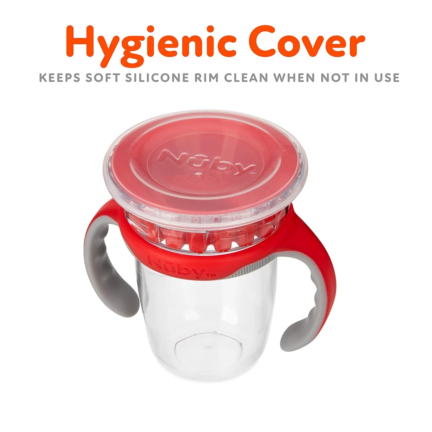 Nuby 360 Edge 2-Stage Drinking Rim Tritan Cup, 240ml (3 Colors) - Pupsik Singapore