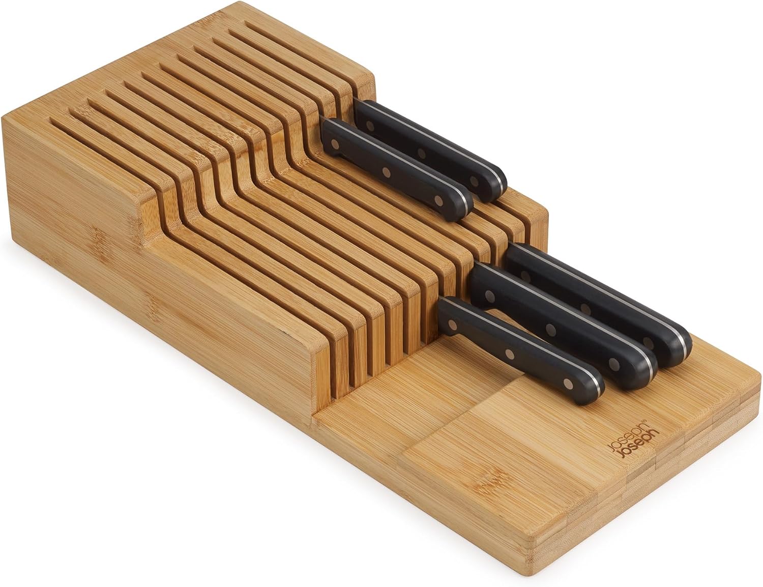 Joseph Joseph DrawerStore Large Knife Organiser - Bamboo