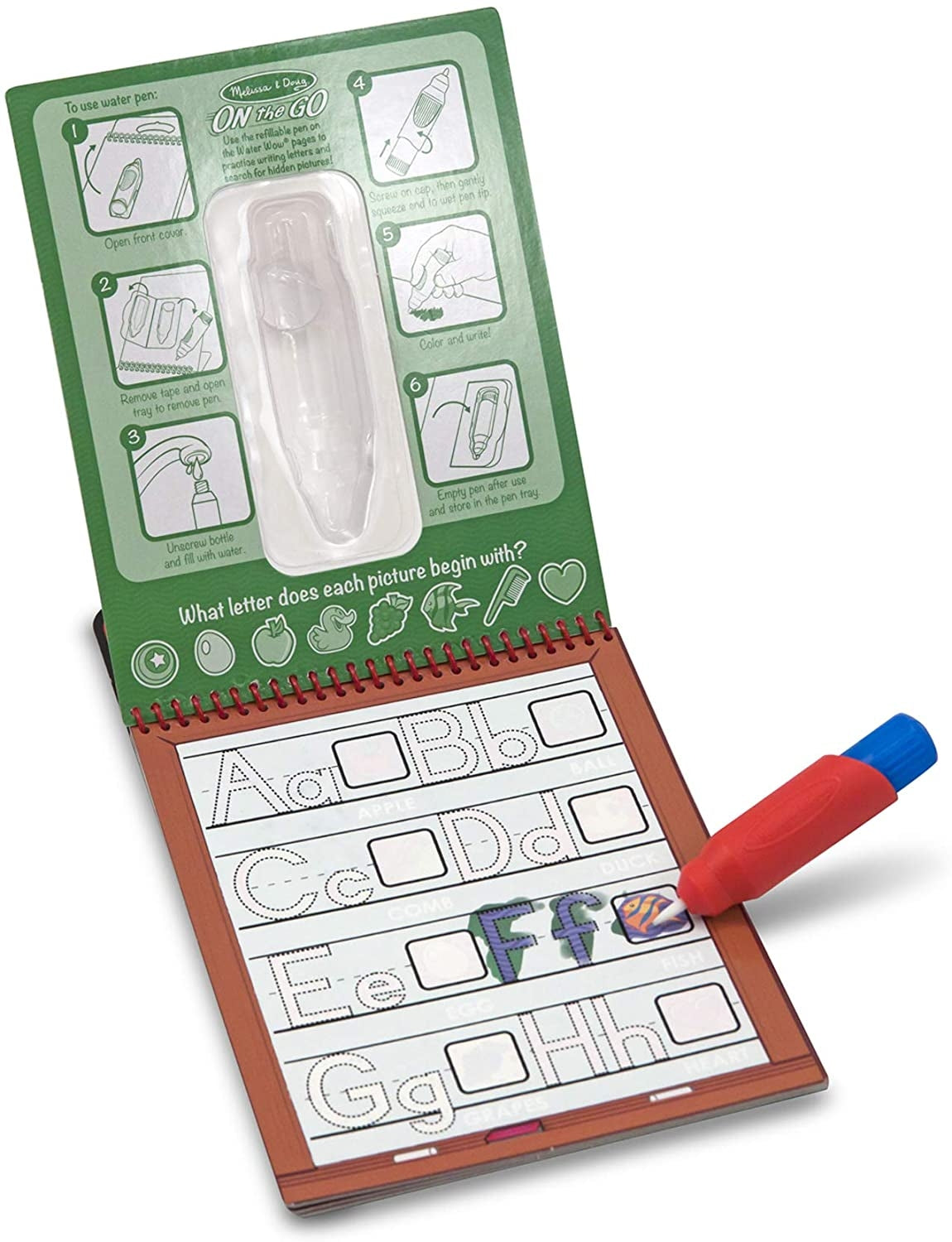 Melissa & Doug Water Wow! Brush Colouring Pad (13 Types) - Pupsik Singapore
