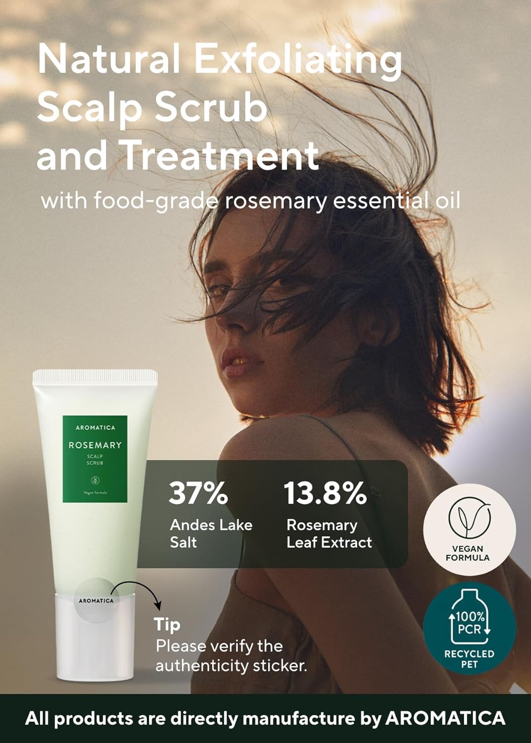 Aromatica Rosemary Scalp Scrub, 165g (Exp 06/27)