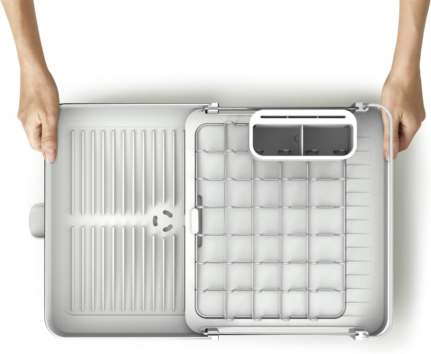 Joseph Joseph Extend™ Stainless-steel Expandable Dish Drainer (2 Colors) - Pupsik Singapore