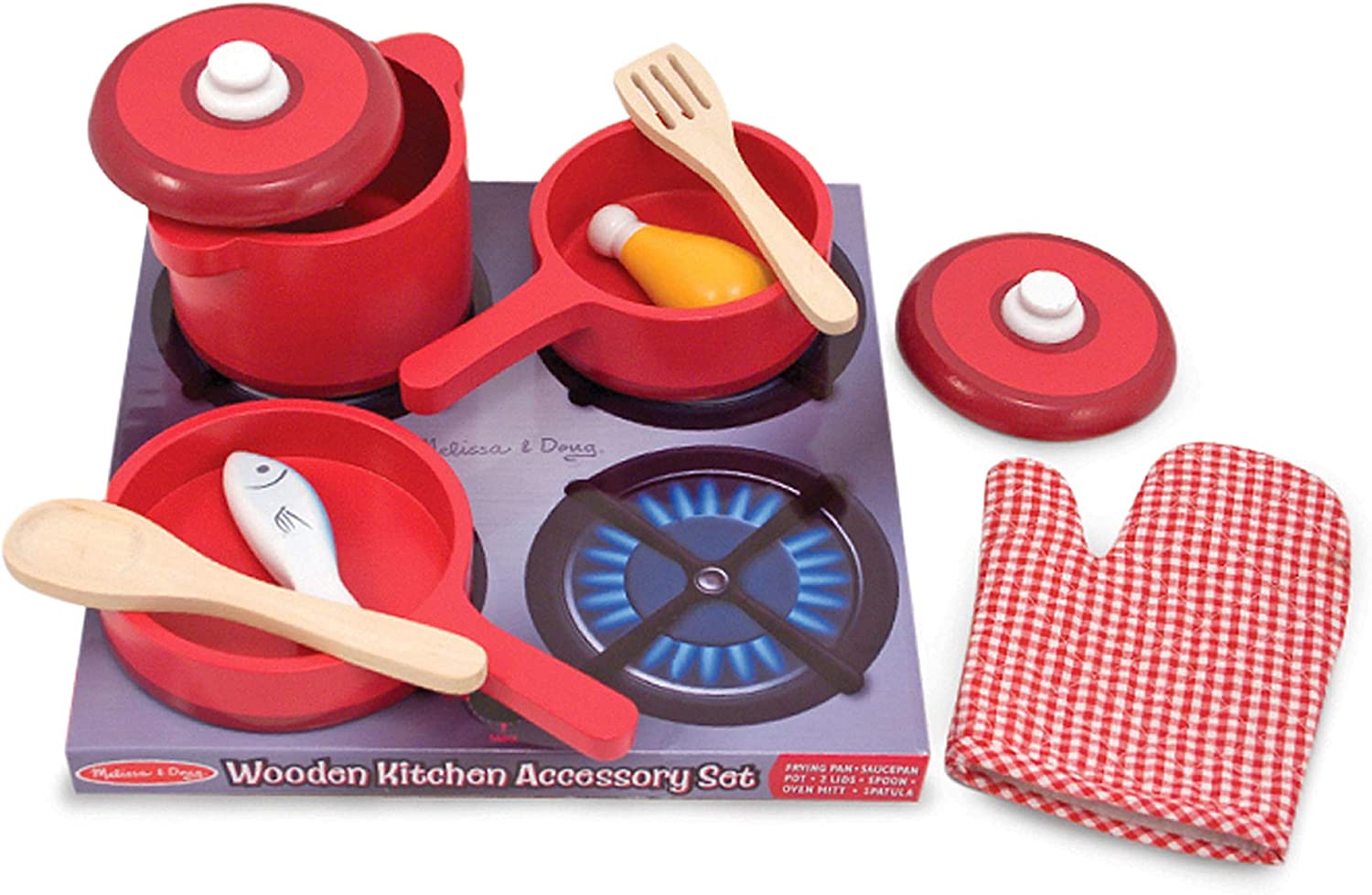 Melissa & Doug Pots and Pans Play Kitchen Accessory Set