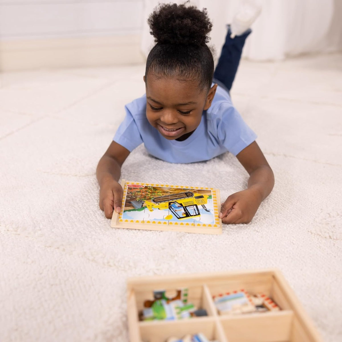 Melissa & Doug Jigsaw Puzzles in a Box, 4 x 12pcs (4 Designs) - Pupsik Singapore