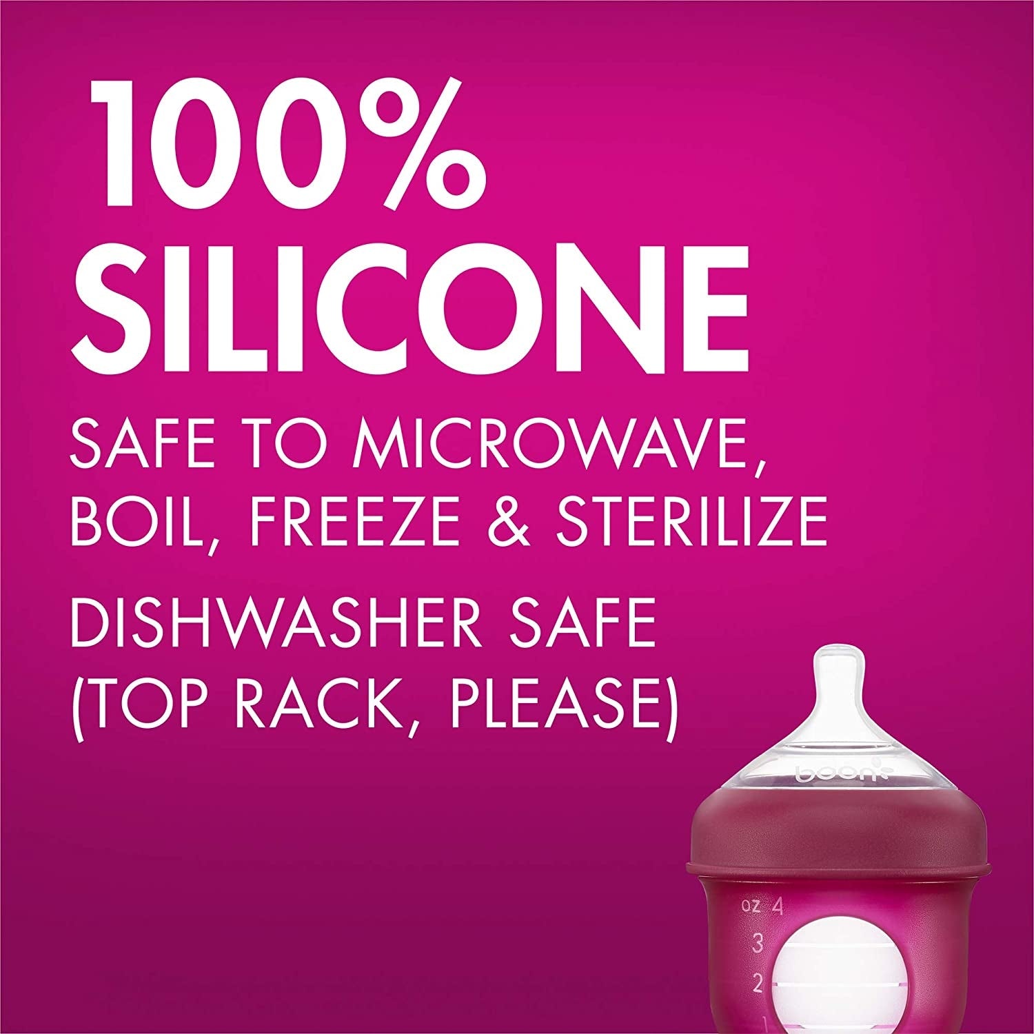 Boon Nursh Silicone Pouch Bottle, 4oz (3pk) (3 Colours) - Pupsik Singapore