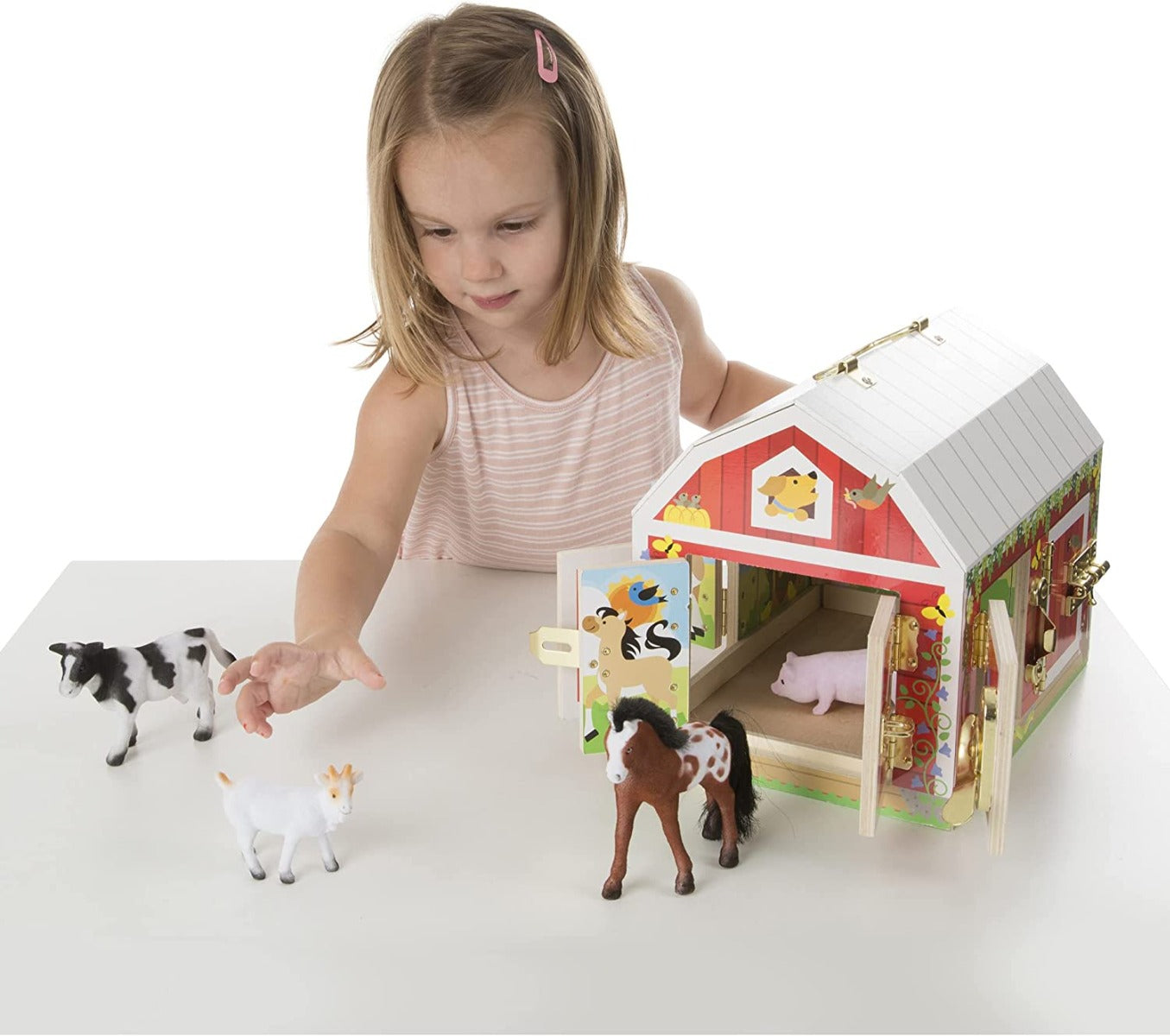 Melissa & Doug Kids Toy Barn Play Set
