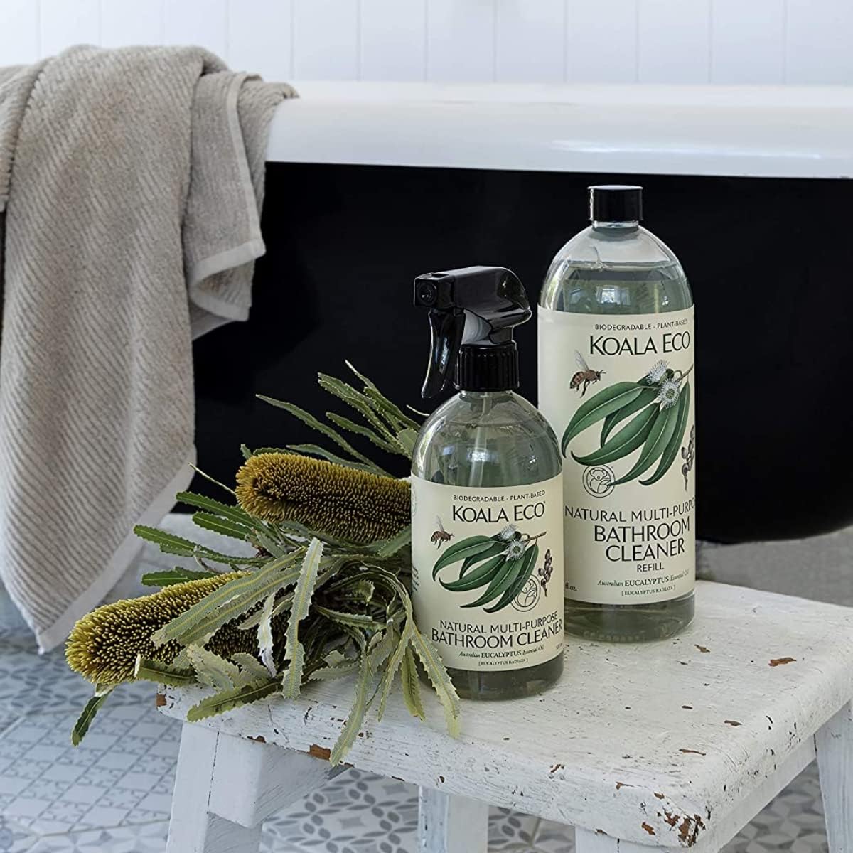 Koala Eco Natural Multi-Purpose Bathroom Cleaner, 500ml - Eucalyptus Essential Oil (Exp 07/27)